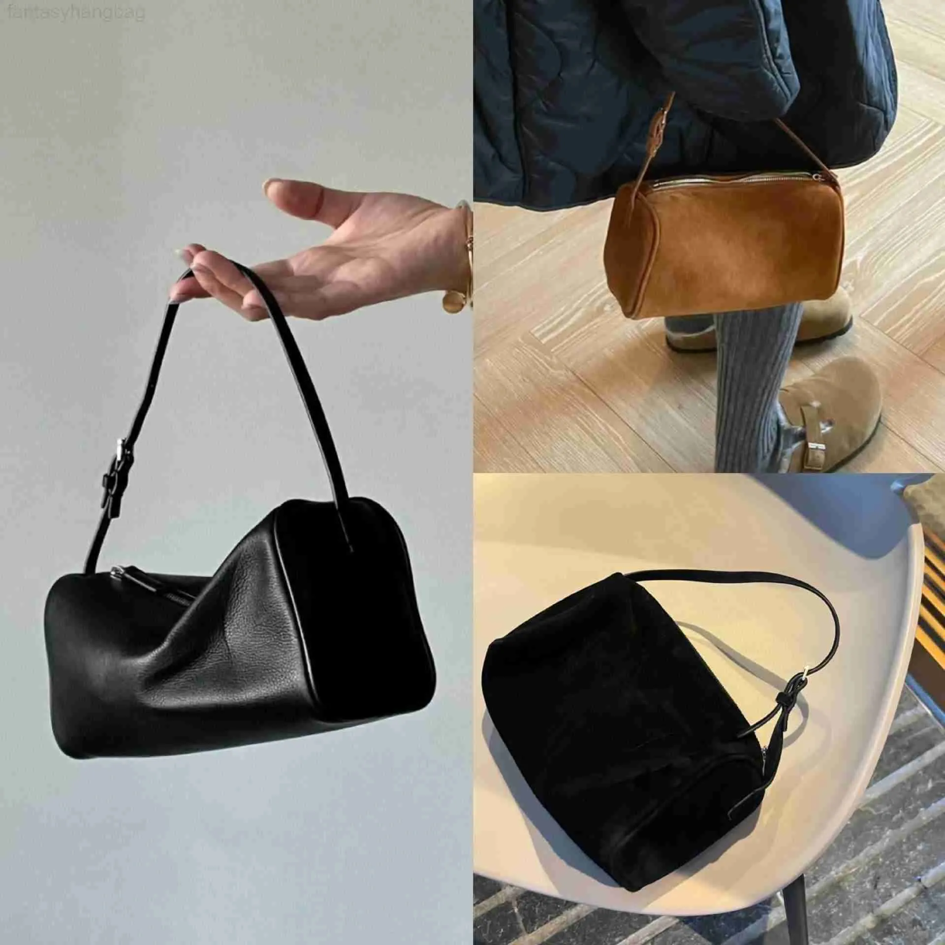 Les sacs de sacs de rangés sacs en cuir sac en daim sac à pente inversé des années 90 mini sac à main simple sac en cuir féminin