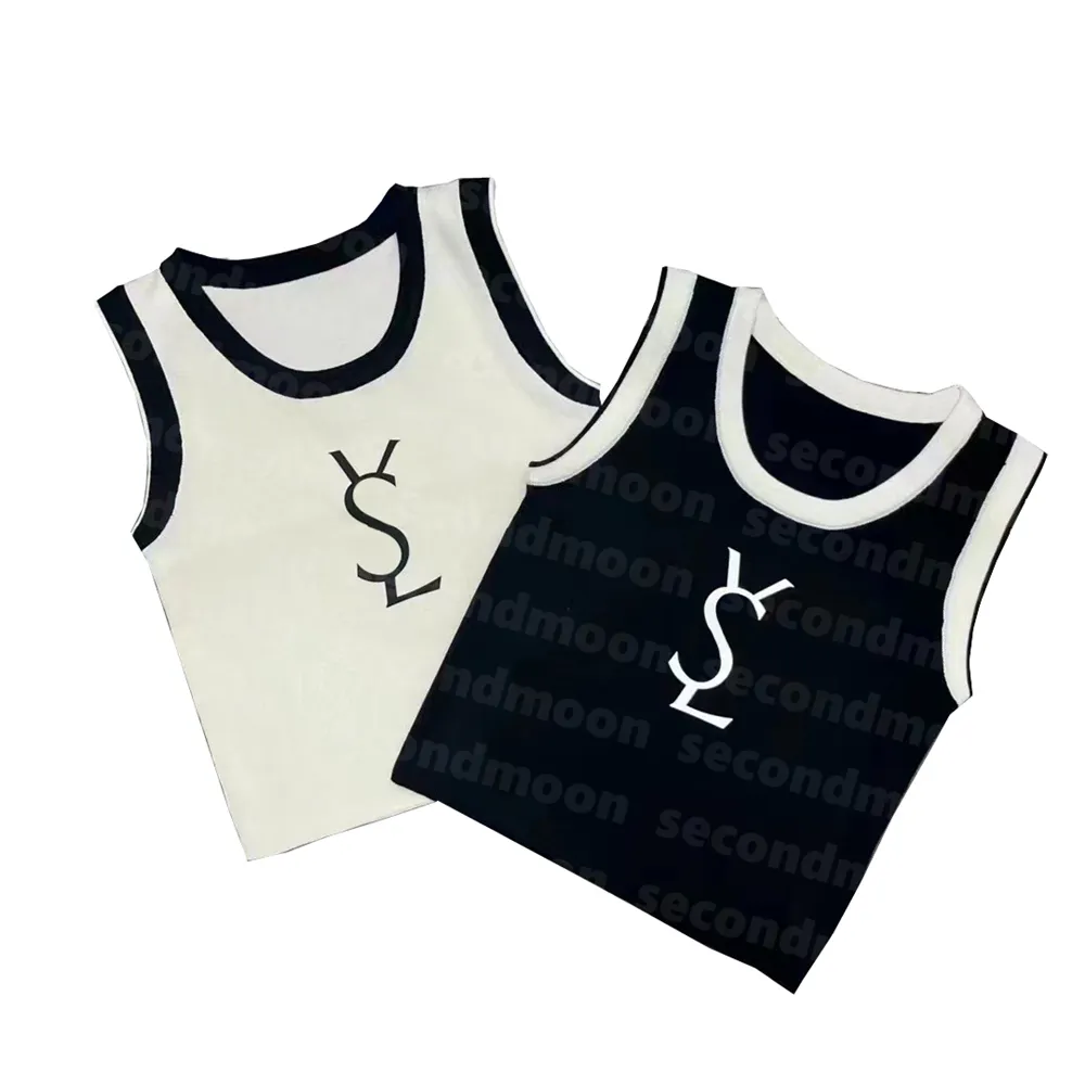 Letter Print Knits Vest Designer Sexy Cropped Top Women Yoga Tank Tops Summer Quick Dry Knitwear Vests
