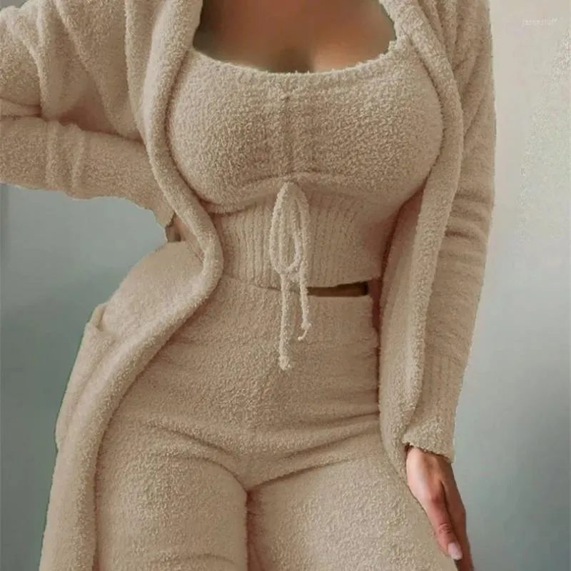 Fluffy cropped pyjamas new arrivals