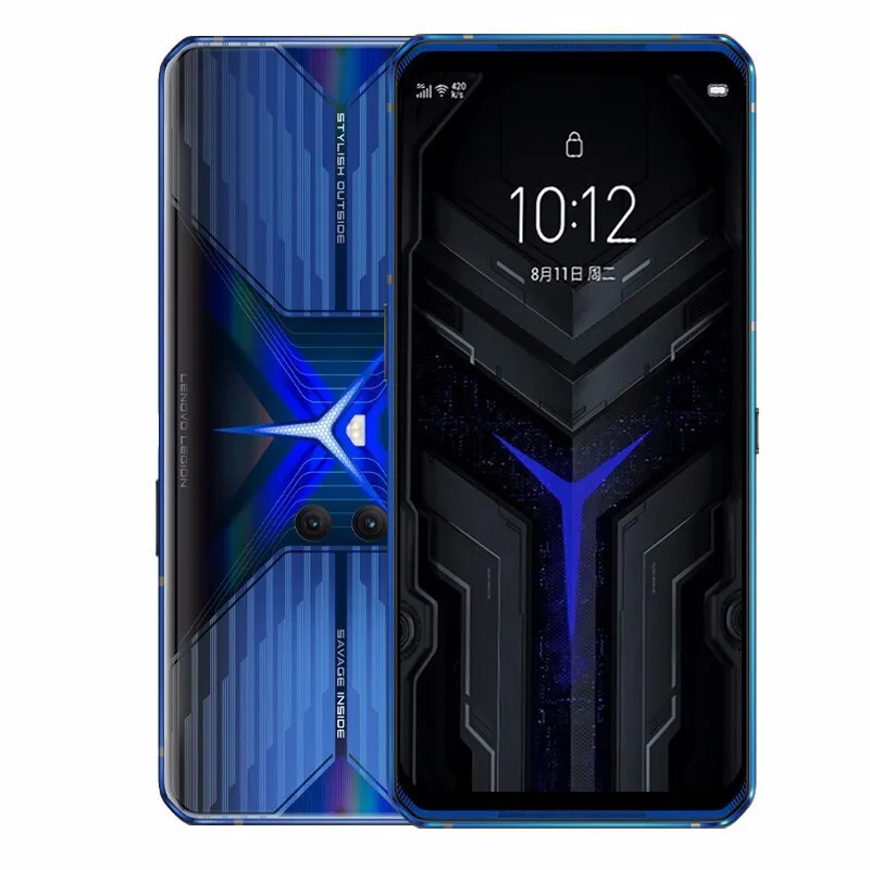 Origineel Lenovo Legion Pro 5G Mobiele telefoon Gaming 8GB RAM 128 GB ROM Snapdragon 865 64.0MP NFC 5000mAh Android 6.65 "AMOLED Fingerprint ID Smart mobiele telefoon