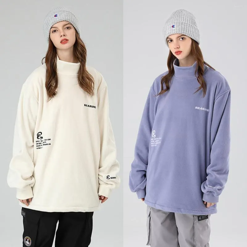 Ski -jassen Snowboarden Warme vrouwen Ademende kleding Outdoor Sport fleece kleding Oversize Snow Sweatshirt Druivereld winddicht