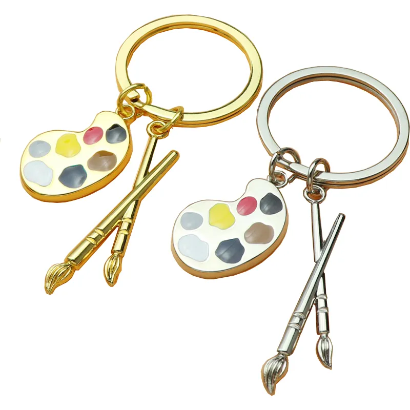 Creative Palette Keychains Art School Graduation Keychain Fashion Accessoires Keyring Pendant Key Chain