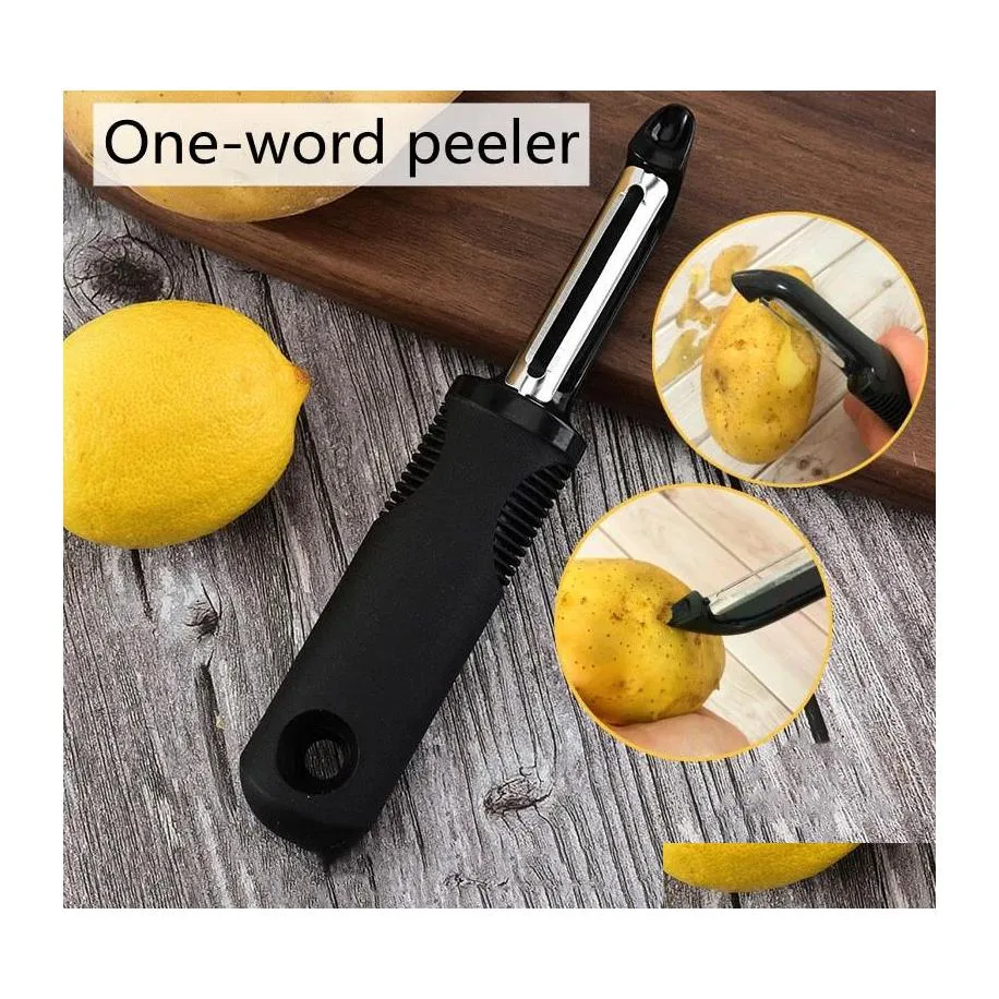 Fruit Vegetable Tools Stainless Steel Tool Peeling Knife Household Fruit Crafts Kitchen Potato Apple Mtifunction Melon Planer Acce Dhvor