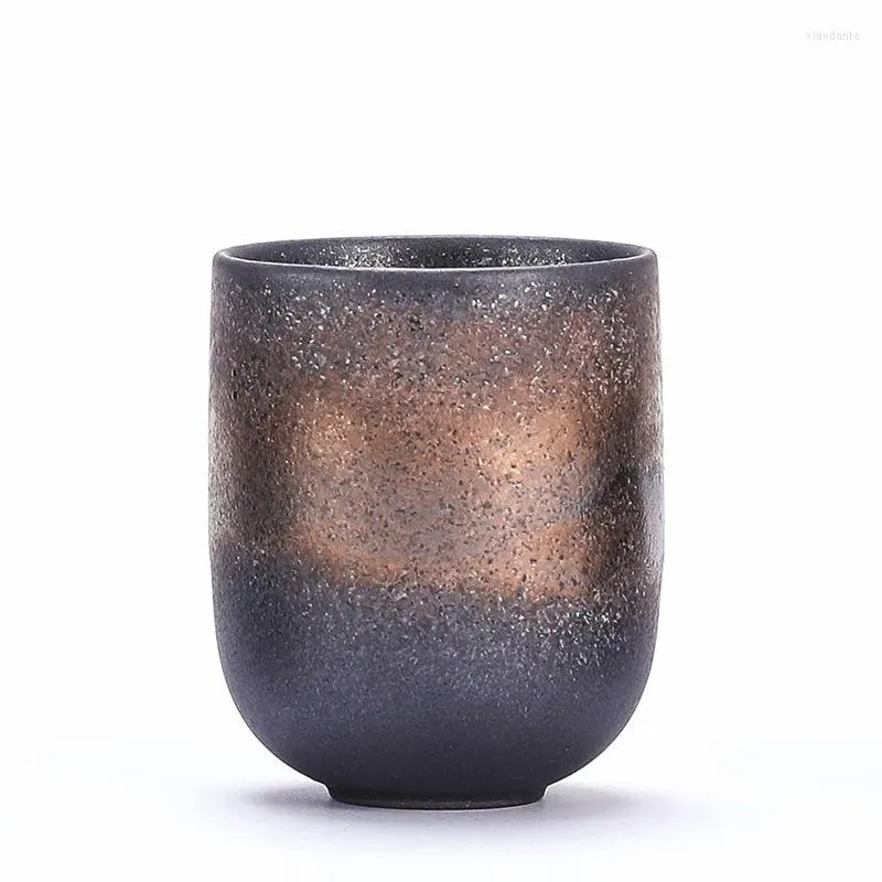 Mugs Japanese Retro Imitation Iron Glaze Simple Coffee Cup Modern Design Small Capacity Mug Ethiopian Set Saba