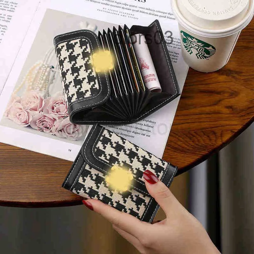 cc Leather Wallet Card Mini Card Female Anti Degaussing New Compact Ultra-thin Sleeve Multiple Slots Exquisite High-end Large Capacity Card Bag Male Bag