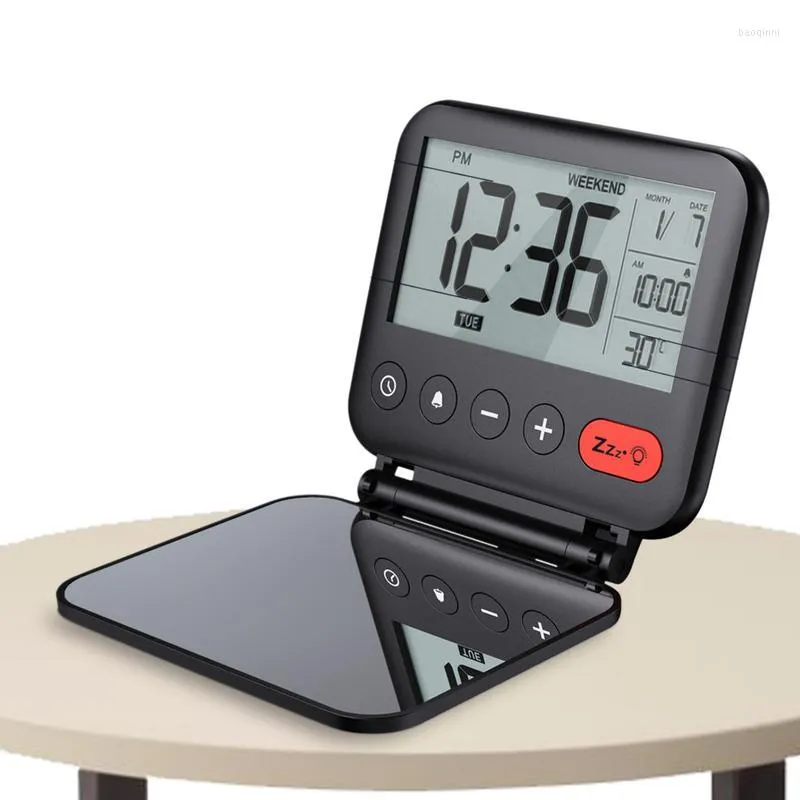 Table Alarm Clock Digital Digital Travel Clock Backlight Mini Alarm For Compact Calendar