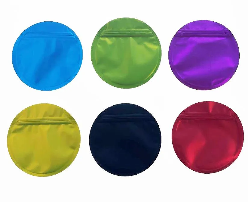 도매 라운드 스페셜 모양의 mylar bags 3.5 호일 Zipper 플라스틱 컷 아웃 포장 가방을 곁들인 고유 한 모양 파우치.