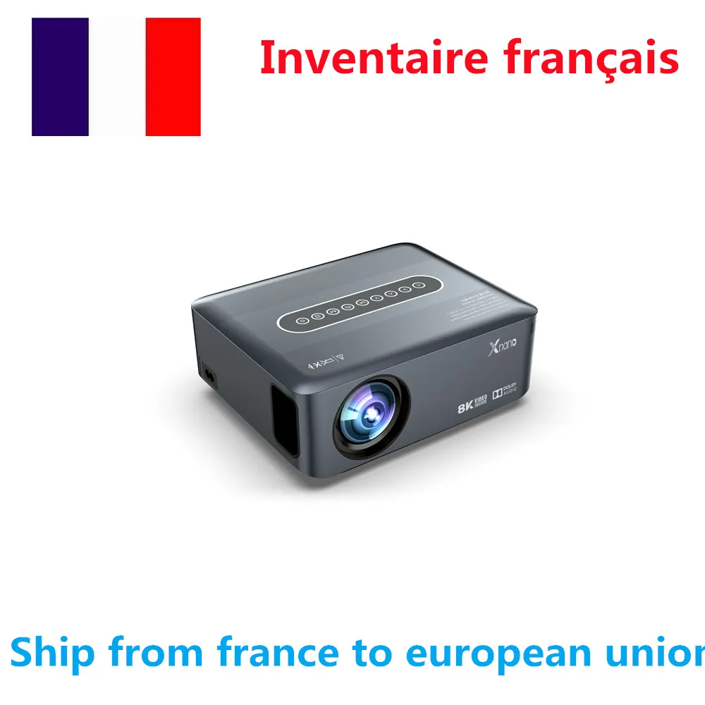 EXPÉDITION DE FRANCE XNANO X1 Projecteurs TV BOX Mini Sans Fil WIFI 1080p Vidéo LED LCD