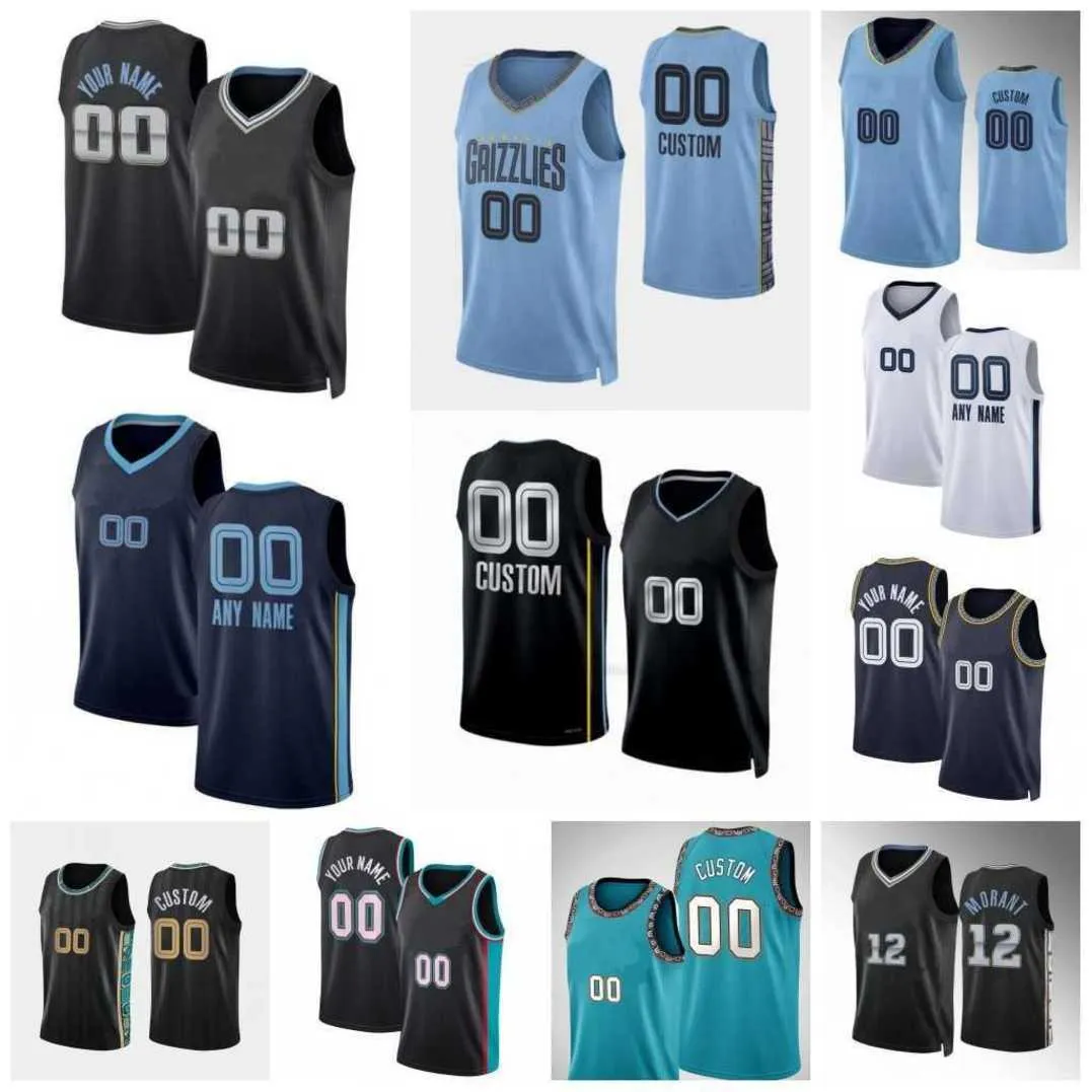 Custom stitched custom basketball jersey 12 Ja Morant 13 Jaren Jackson Jr. 3 Tyrell Terry 27 David Roddy 4 Steven 14 Danny Adams Green 8 Ziaire Williams Clarke 6 patch