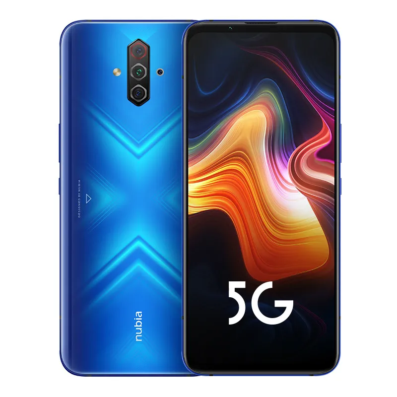 Cellulare originale Nubia Play 5G 8GB RAM 128GB 256GB ROM Snapdragon 765G Octa Core 48.0MP 5100mAh Android 6.65" AMOLED ID impronta digitale a schermo intero Face Smart Cell Phone