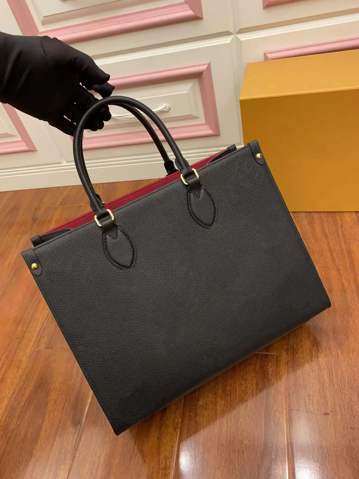 Высочайшее качество ONTHEGO M44925 ЖЕНЩИНЫ роскошные дизайнерские сумки модные сумки из натуральной кожи мессенджер сумка через плечо сумка Totes кошелек кошельки рюкзак