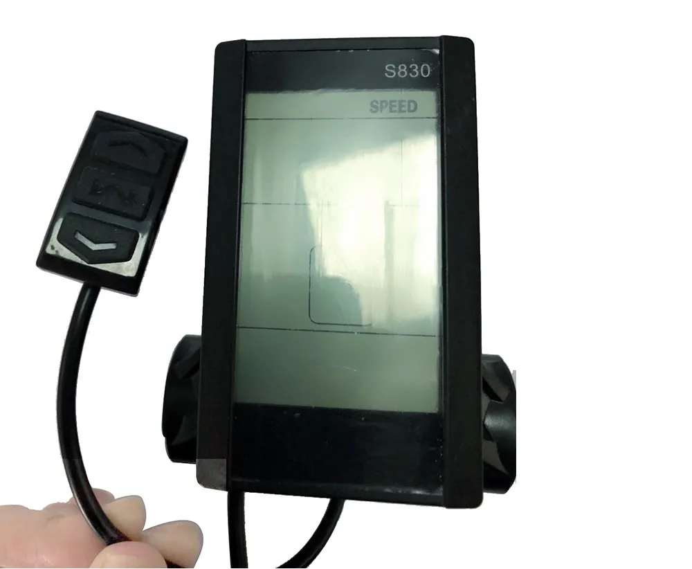 24V 36V 48V LCD-Display S830 Elektrofahrrad-Tachometer LCD für Ebike-Roller