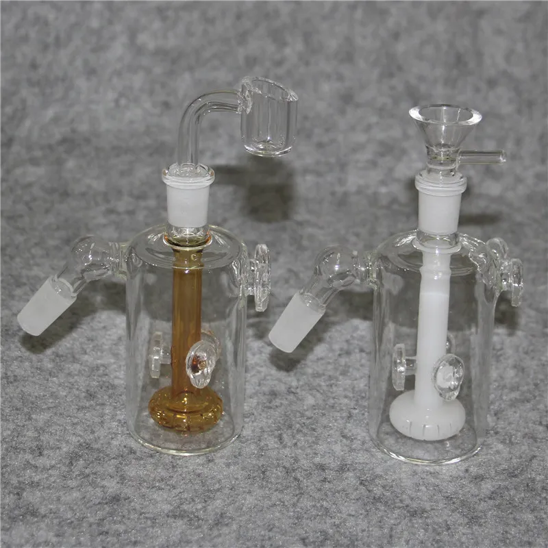 Hookah ash catchers water pipes 45/90 degree 14mm female male Recycler dab rig Glass ashcatcher For smoking bong oil rigs