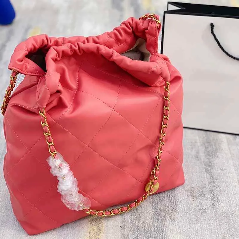 CC Bag Wallets 39C Vintage Women Totes Bags Solid Color Genuine Leather Designer Bag Large Capacity Shopping Handbag Golden Pendant Chain Cl