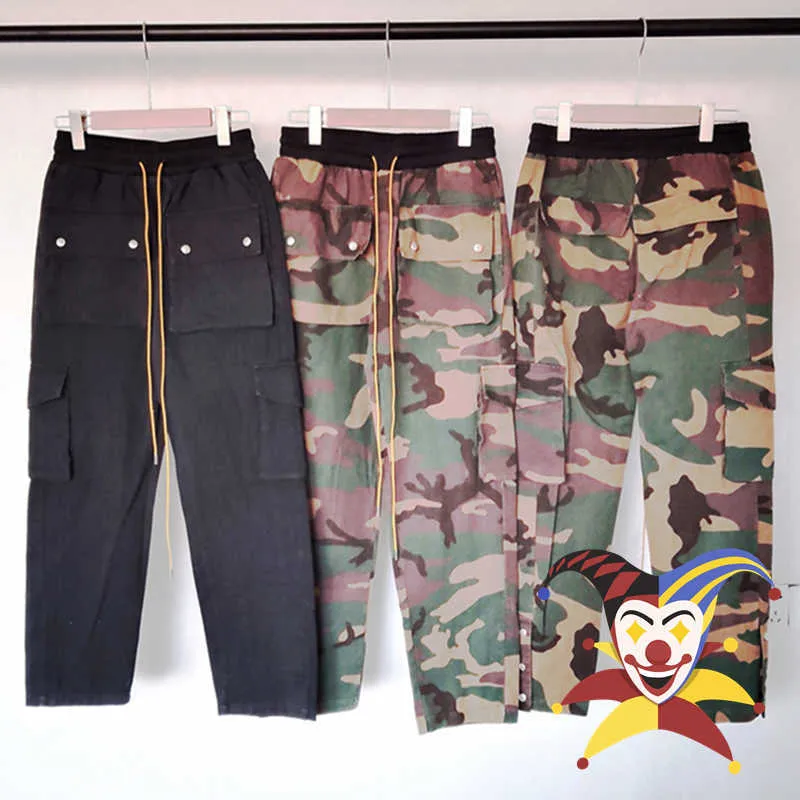 Pantaloni da uomo Camouflage Cargo Pants Uomo Donna Oversize Top Version Tasche multiple Tuta Pantaloni petto T221205