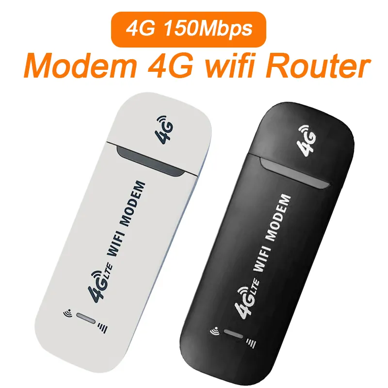 4G LTE 무선 USB Dongle 모바일 광대역 150mbps 모뎀 스틱 SIM 카드 무선 라우터 USB 모뎀 홈 오피스 용 스틱