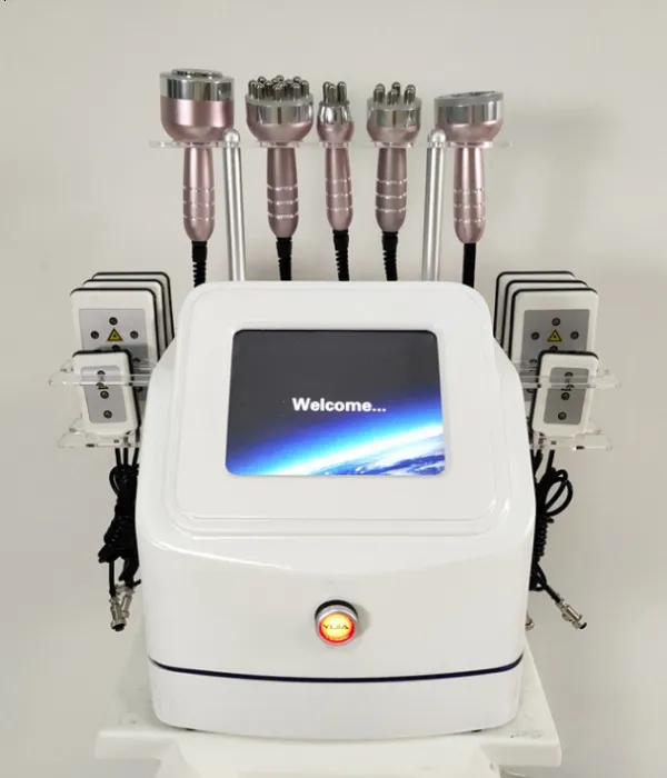 Professional 6 in 1 Laser lipo Slimming Machine 40k Vacuum Cavitation system Beauty Equipment