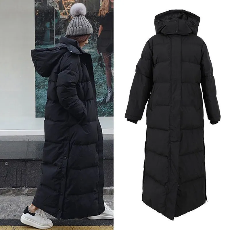 Womens Parka Coat Maxi Long Winter Jacket Women Hooded Big Female Lady Windbreaker Overcoat Outwear Clothing Coats For Women