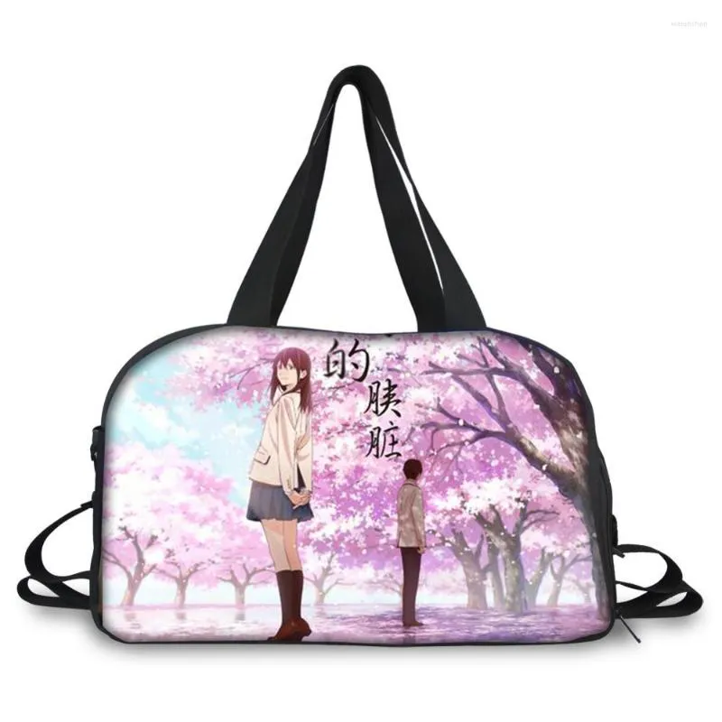 Duffel Bags HaoYun Water-proof Totes Travel I Want To Eat Your Pancreas Pattern Luggage Tote Mens Outdoor Sports