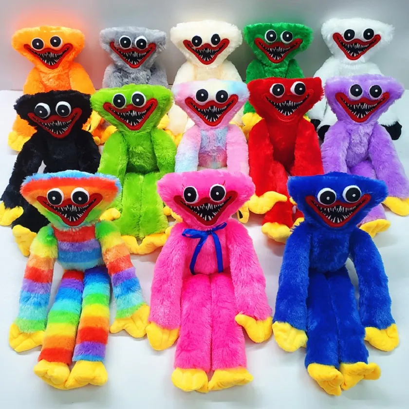 Los fabricantes venden al por mayor 13 colores 15.8in. 40 cm Huggy Woggy juguetes de peluche juegos de dibujos animados muñecas de cine y televisión que rodean los regalos de Navidad de los niños