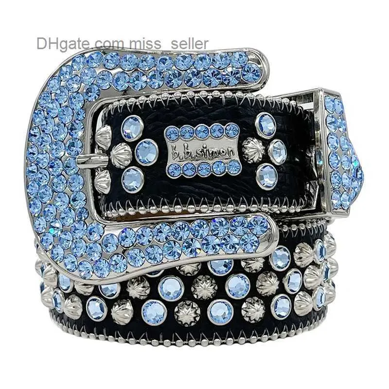 2023 Ceinture de créateur BB Simon Ceintures pour hommes Femmes Mode Ceinture de diamant brillant Miss Vendeur