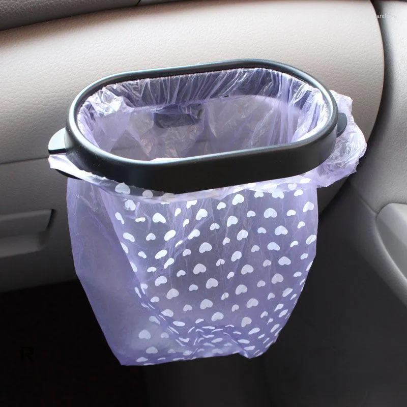 Interior Accessories Car Trash Bag Auto Can Foldable Organizer Frame Vehicle Garbage Storage Hanging Holder