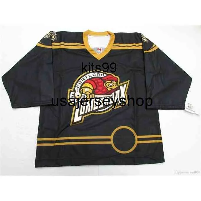 Personalized Portland Lumberjax NLL Lacrosse Black Pro Jersey Custom