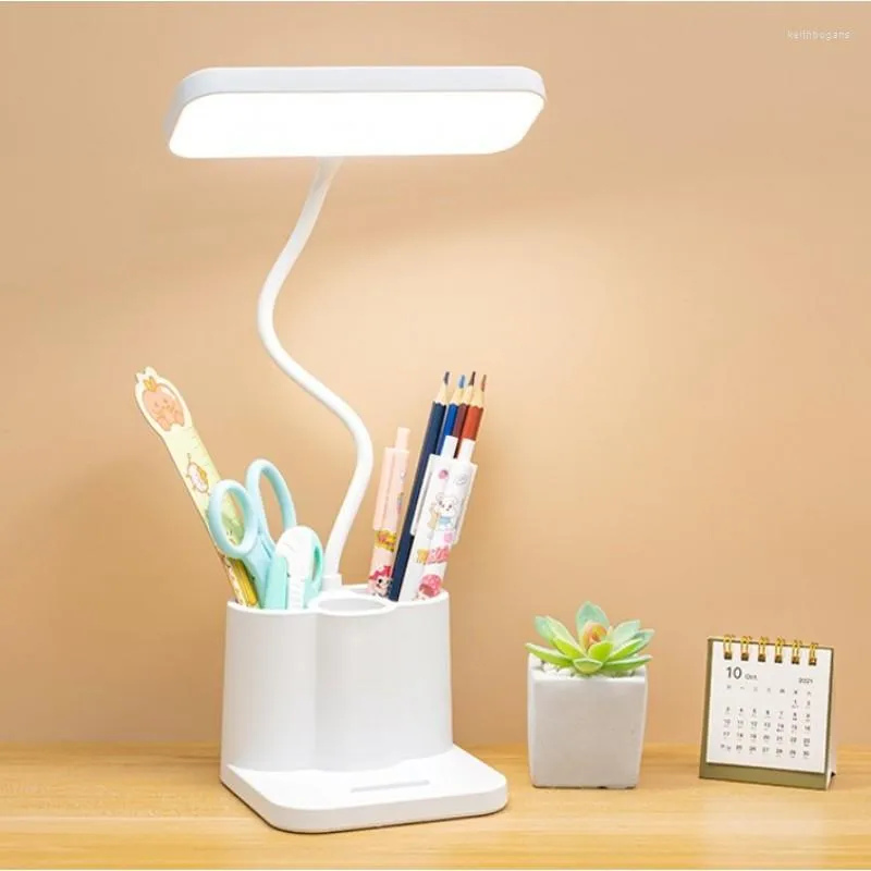 Lampade da tavolo Lampada a LED Dimmerabile continuo Touch Camera da letto Comodino Lampada da lettura Apprendimento Ufficio Protezione degli occhi Scrivania USB ricaricabile