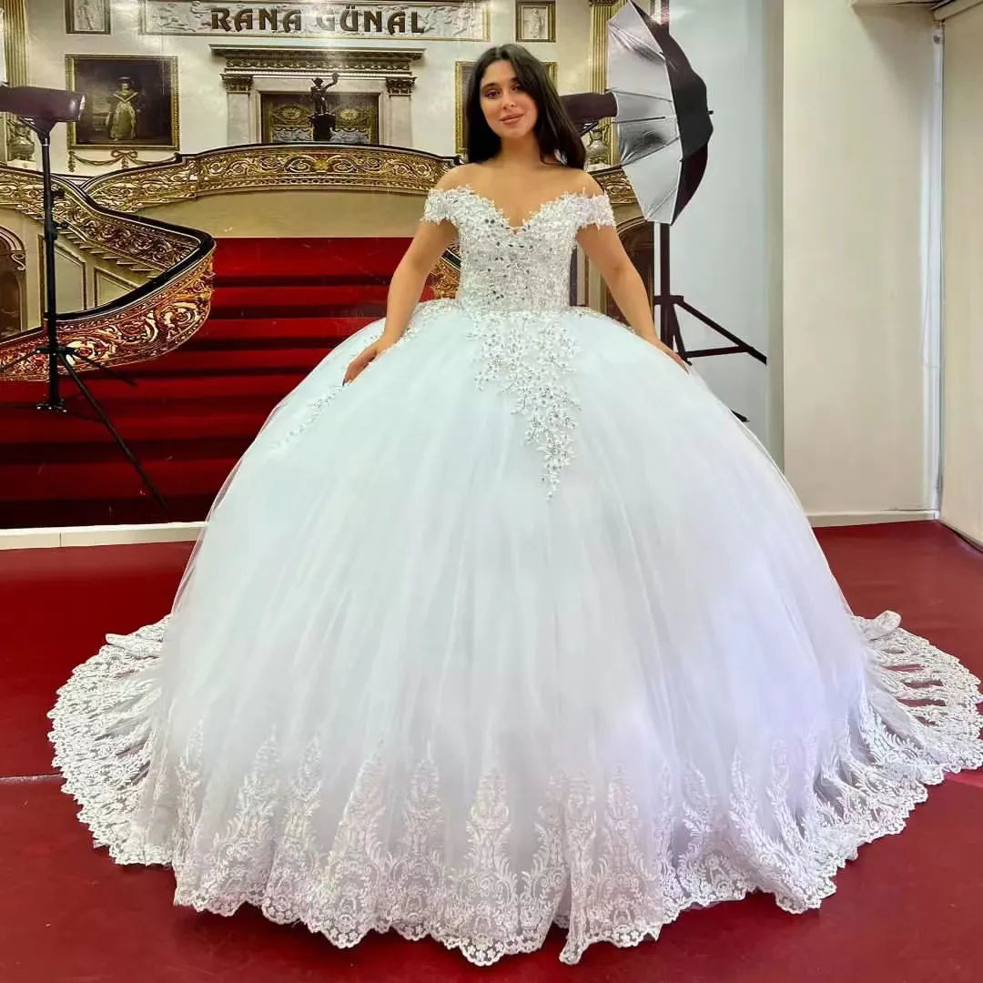 Vestidos de 2025 quince blancos