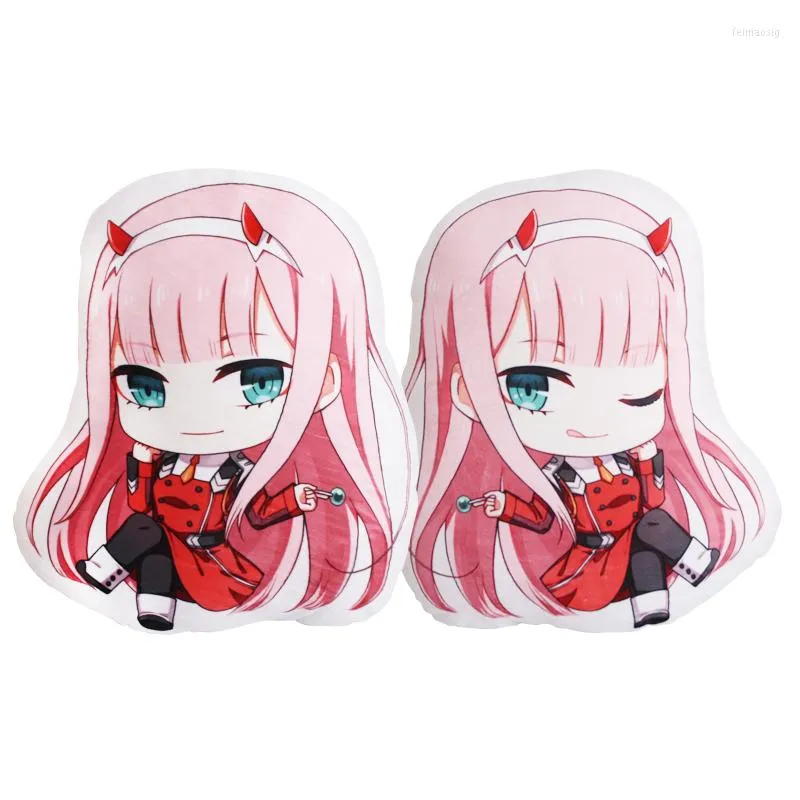 Kissen Darling In The Franxx Zero Two 02 Sitzlehne S Anime-Zubehör Überwurf Plüschkissen mit weichem Seitendruck