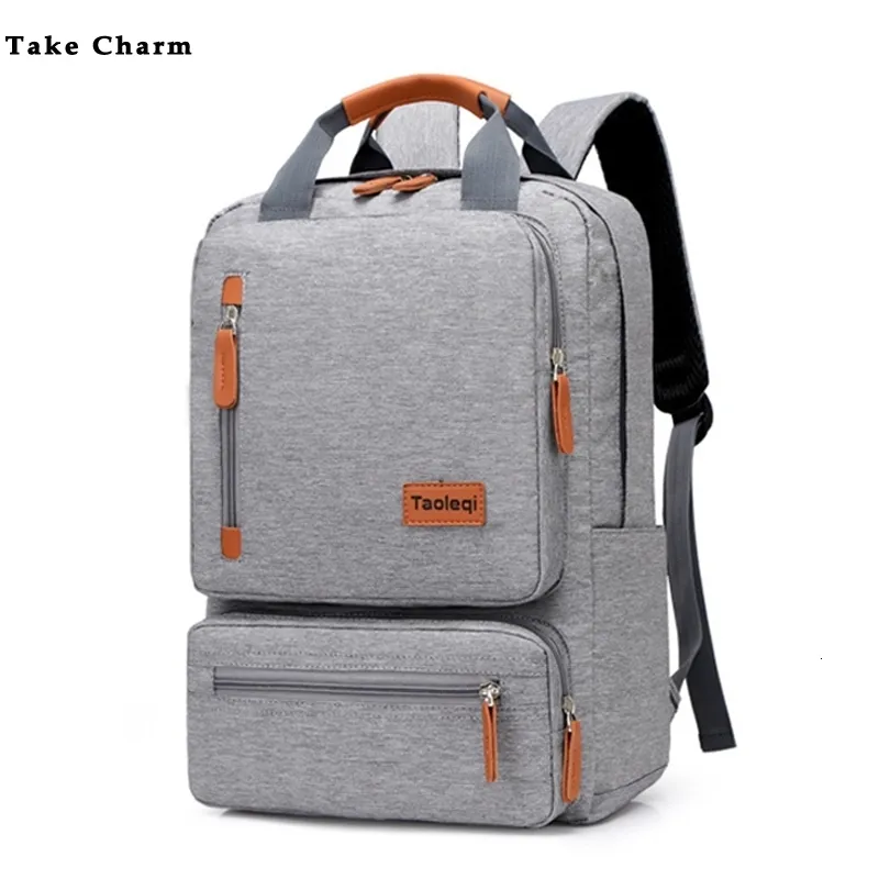 Schooltassen Casual zakenmensen Computerlicht 15 inch laptop tas Waterdichte Oxford Doek dame anti-diefstal Travel Backpack Gray 221205