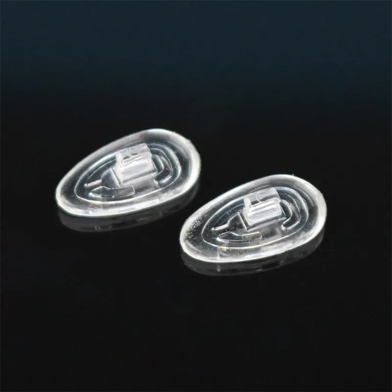2x Round Soft Silicone Nose Pads Push Press In For Rimless Framesless - Foto 8