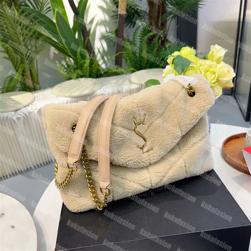 Damen Winther Umhängetaschen Designer Teddy Handtaschen Winter Fuzzy Geldbörsen Umhängetasche Umschlag Gaby Handtasche Flauschige Hobo-Einkaufstasche Totes AS