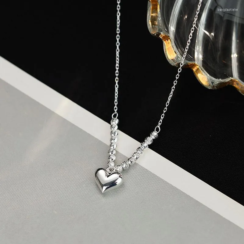 Chains Toutcale Romantic Hearts Pendant Necklace Women Genuine 925 Sterling Silver Link Chain Fine Wedding Party Jewelry Gift