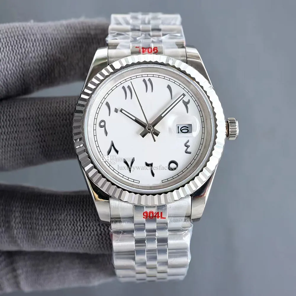 Mens 41mm Automatic Mechanical Watch With Arabic Numeral Dial 