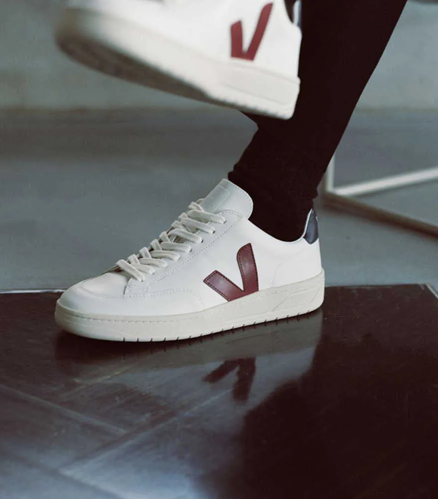 Casual skor franska små vita skor kvinnors officiella webbplats läderbräda sportskor herrträning