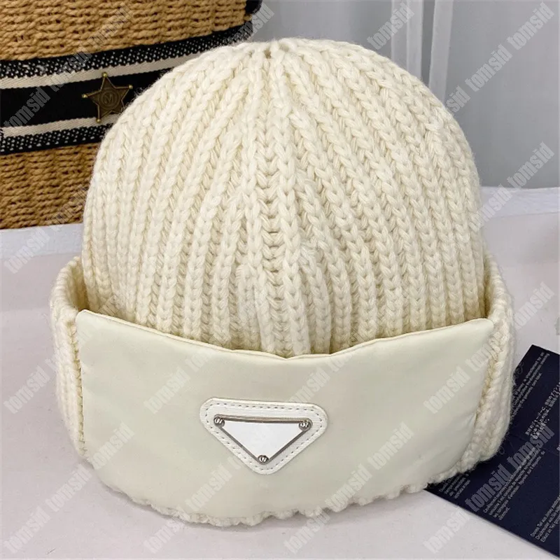 Berretti unisex firmati per donna Moda uomo Cappelli aderenti di lusso Beanie Cappello invernale in lana Nero Cappello da strada bianco lavorato a maglia morbida H272q