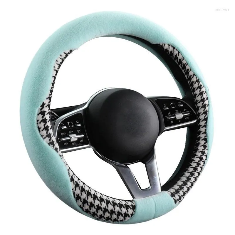 Steering Wheel Covers Driving Cover Universal Car Plush Durable Moisture Wicking Accessory For Women Men Spring