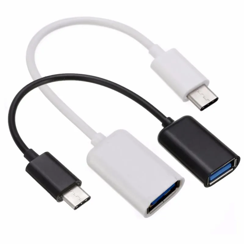 Typ-C OTG-adapterkabel USB 3.1 Typ C Man till USB 3.0 En kvinnlig datakabeladapter 16cm för universal typ C-gränssnitt