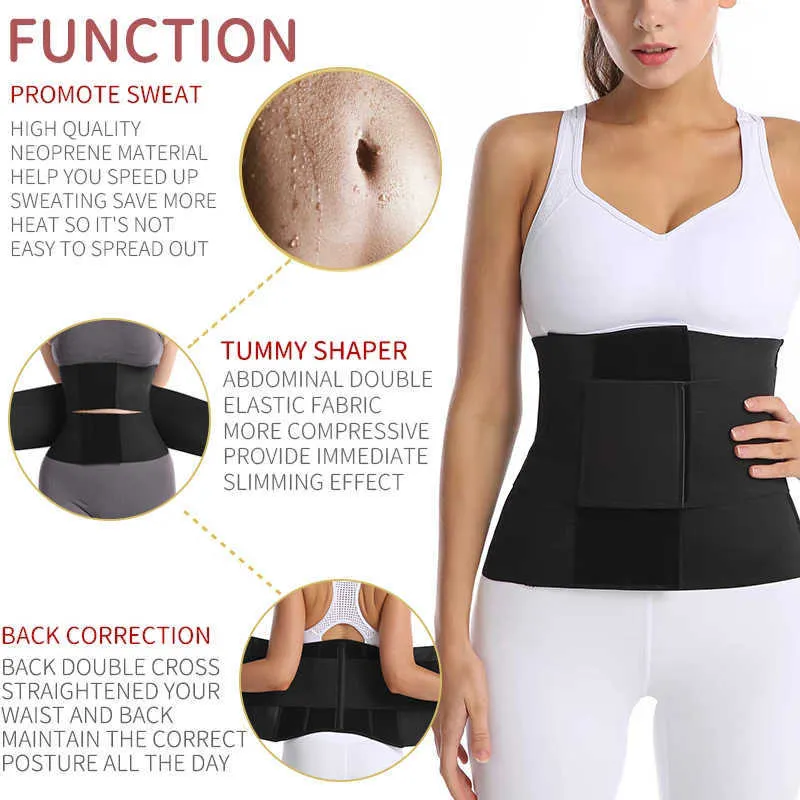 Slim Shaper Neoprene Belt Unisex Slimming Suit Fat Burner Belly