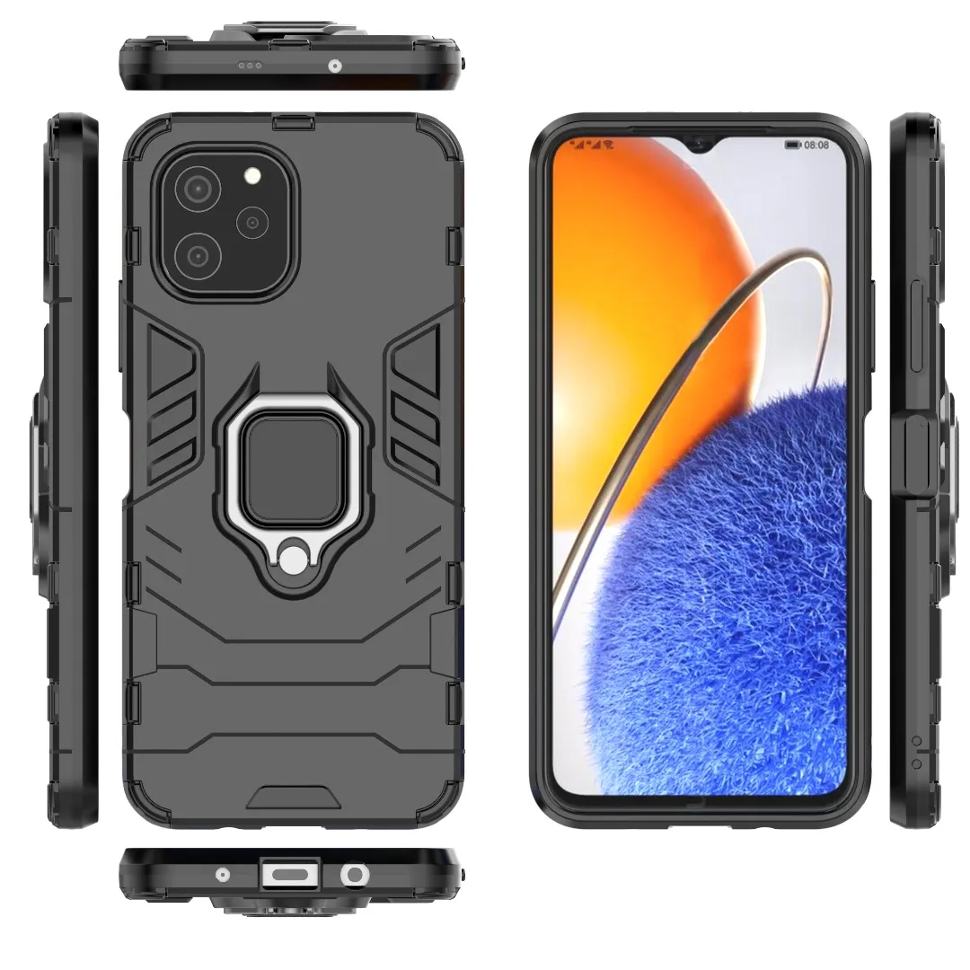 حالات الهاتف لـ Vivo X90 Y16 IQOO 10 NEO7 Y35 Y22 V25E X80 X70 S15 Pro 5G Armor Kickstand Ring Case Back Case