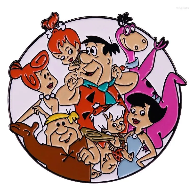 Los Pins De Caricatura De Los Flintstones Broche Broche Broche Insignia