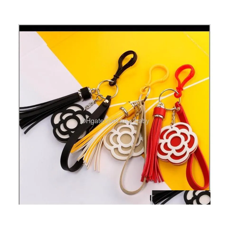 Schlüsselanhänger Lanyards 8 Stile Valentinstag Blume Schlüsselbund Quaste Leder Schmuckstück Schlüsselringe für Halter Geldbörse Auto Tasche Anhänger Handb OTSCU