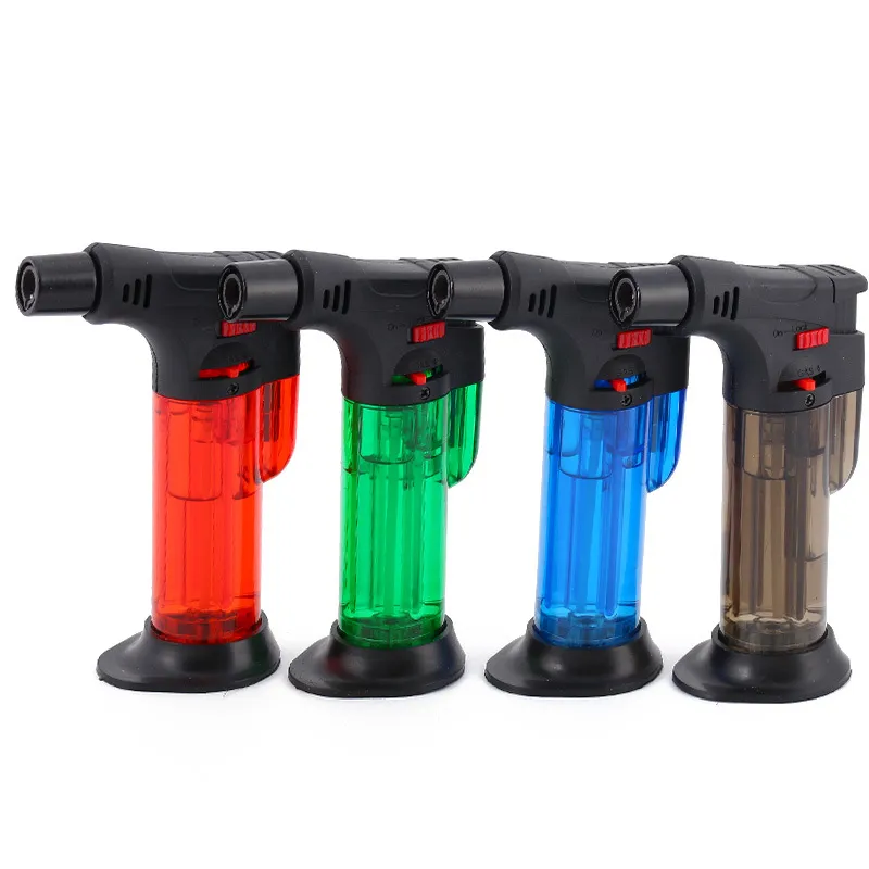 Cheap Windproof Blow Torch Jet Lighter Kitchen Spray Gun Butane Gas Lighter For Cigar Pipe Outdoor BBQ Lighter Gadgets