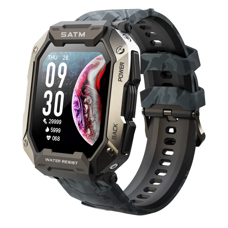 Fornitura Allingrosso C20 Militare Smart Watch Uomo Carbon Black Ultra Army  Outdoor IP68 5ATM Impermeabile Frequenza Cardiaca Ossigeno Nel Sangue  Smartwatch 2022 Da Godspeed, 22,1 €
