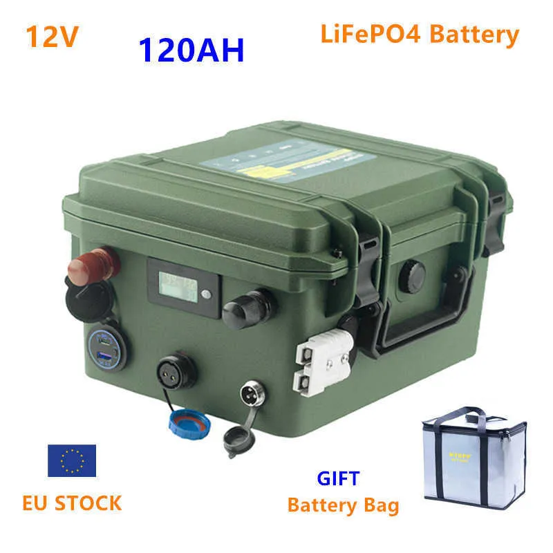 12 v 120ah LiFepo4 batterie pack lifepo4 12 V 120AH batterie au lithium batterie 12.8 v pour bateau moteur électrique onduleur
