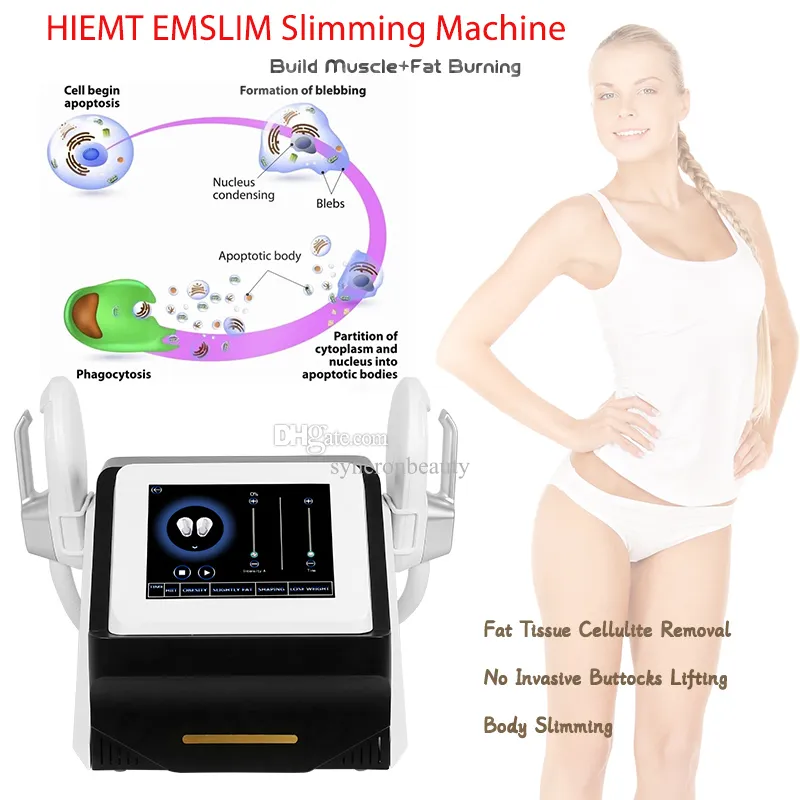 Hiemt med RF Body Sculpting Machine Hög frekvens Electro Magnetic Emslim Muscle Building But Lifter Slimming Machine för män och kvinnor hemmvänt