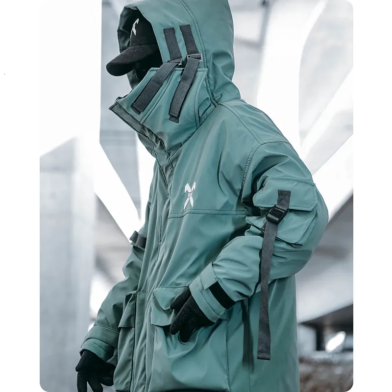 Mens Down Parkas S Unisex Male Fish Mouth Hooded Winter Coat