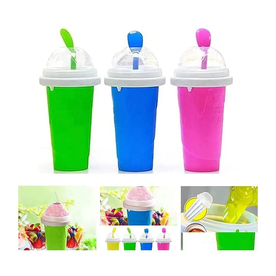 Mugs 310Ml Mugs Homemade Frozen Smoothie Cups Juice Shake Bottles Refrigerator Cupss Ice Cream Zer Sea Freight Inventory Drop Delive Dhbk2