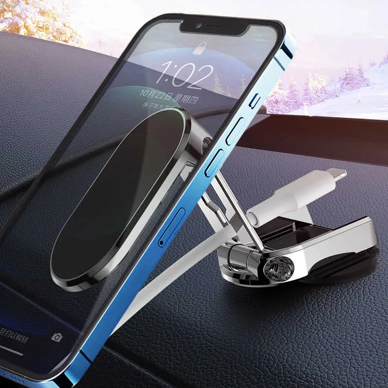 Magnetische Auto-Telefon-Halter Magnet-Halterung Telefonständer Auto Handy- Halterung Gps Unterstützung für Iphone 12 13 Samsung Xiaomi